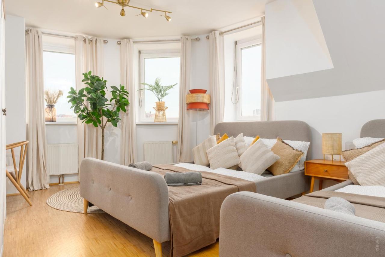 Penthouse, 3 Separate Bedrooms, 2 Min To U6 Nussdorfer Strasse Vienna Exterior photo